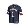 #1 Duquesne Dukes GameDay Greats Youth Lightweight Collegiate Football Fashion Jersey - Navy - Side View