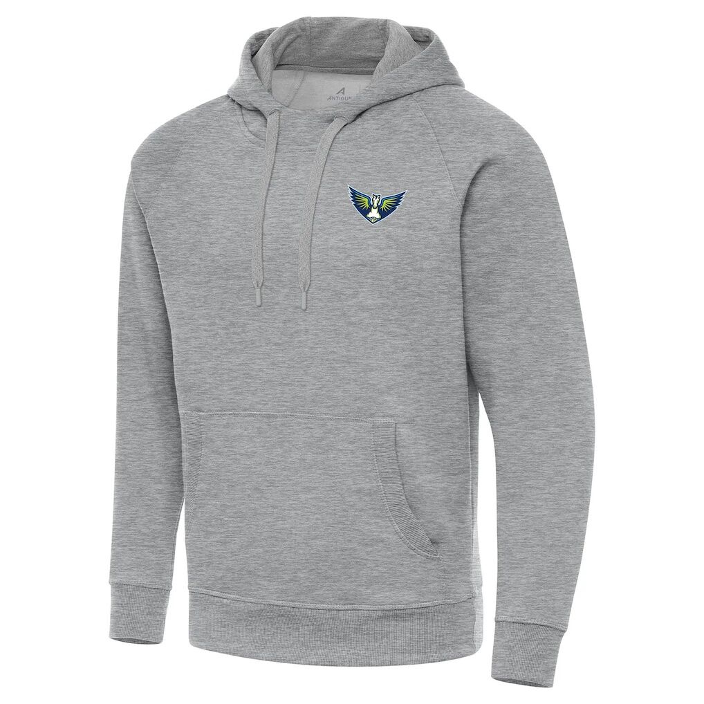 Dallas Wings Antigua Victory Pullover Hoodie - Heather Gray