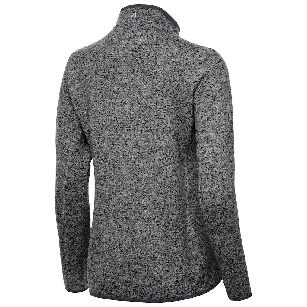 Atlanta Dream Antigua Women's Fortune Half-Zip Pullover Jacket - Heather Gray