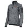 Atlanta Dream Antigua Women's Fortune Half-Zip Pullover Jacket - Heather Gray - Side View