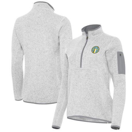 Chicago Sky Antigua Women's Fortune Half-Zip Pullover Jacket - - Front View