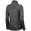 Seattle Storm Antigua Women's Fortune Half-Zip Pullover Jacket - Heather Black - Detail View