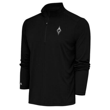 Las Vegas Aces Antigua Tribute Quarter-Zip Top - Black - Front View