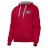 Washington Mystics Antigua Women's Victory Pullover Hoodie - Red - Side View