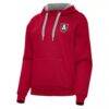 Atlanta Dream Antigua Women's Victory Pullover Hoodie - Red - Side View