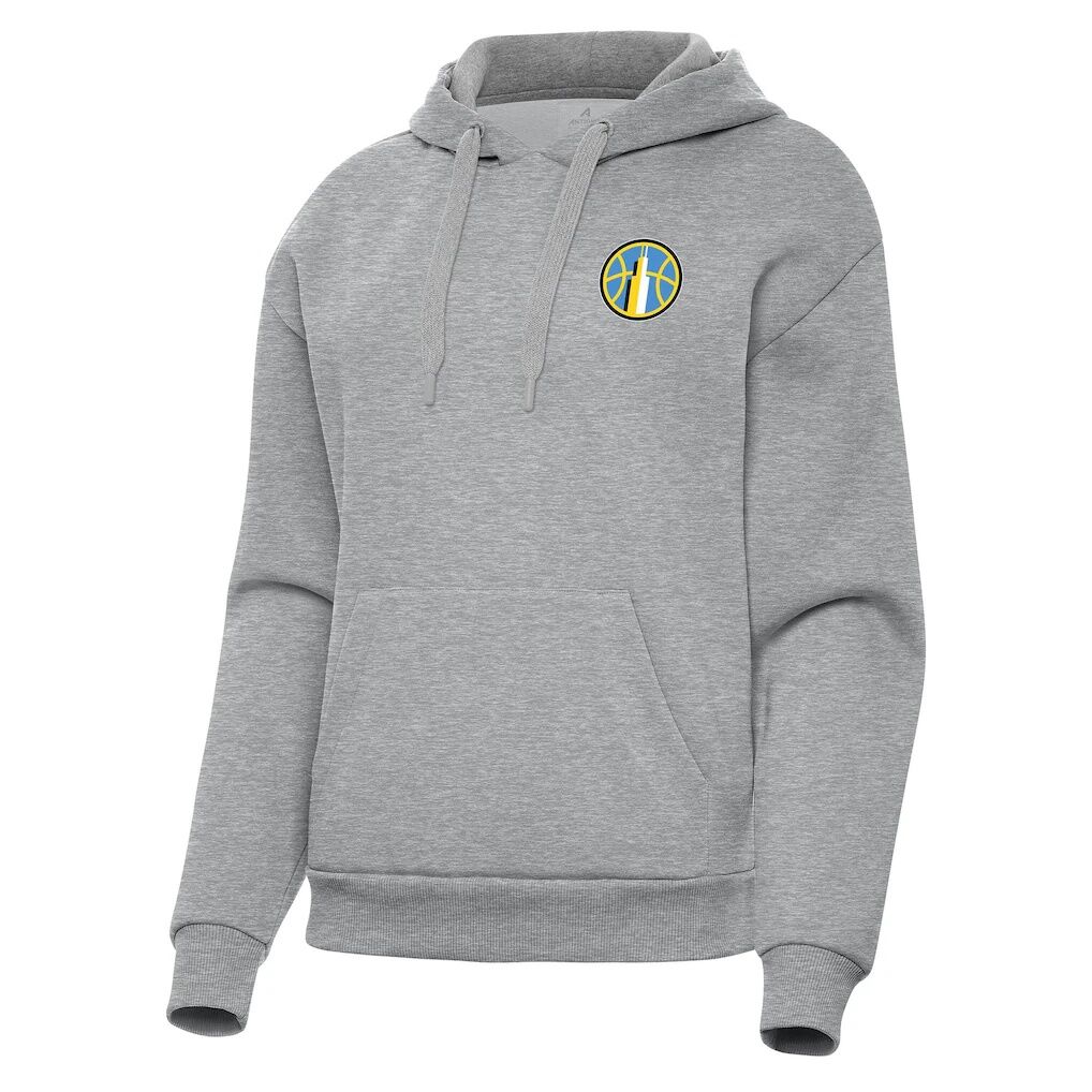 Chicago Sky Antigua Women's Victory Pullover Hoodie - Heather Gray
