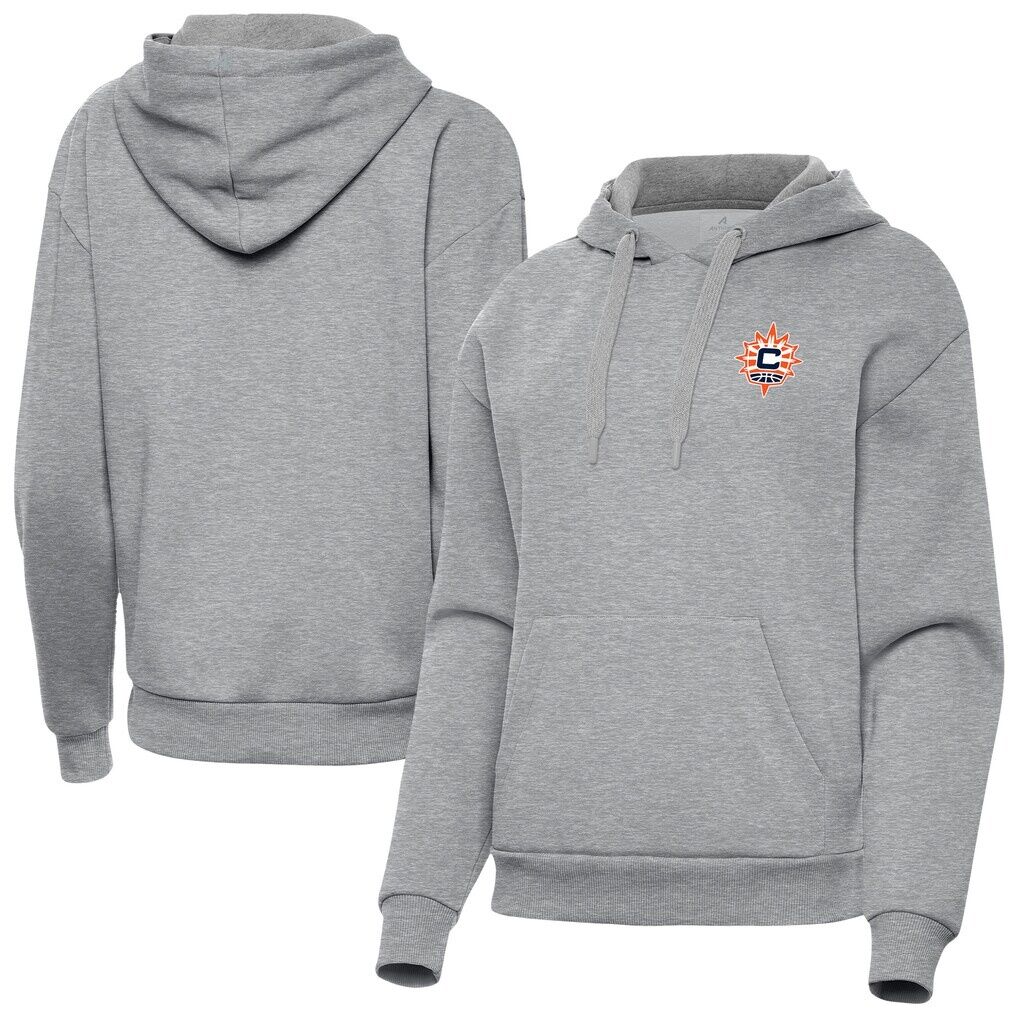 Connecticut Sun Antigua Women's Victory Pullover Hoodie - Heather Gray