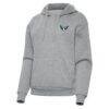 Dallas Wings Antigua Women's Victory Pullover Hoodie - Heather Gray - Side View