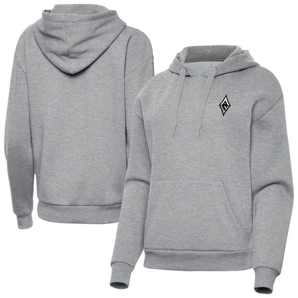 Las Vegas Aces Antigua Women's Victory Pullover Hoodie - Heather Gray