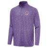 Los Angeles Sparks Antigua Hunk Quarter-Zip Top - Heather Purple - Side View