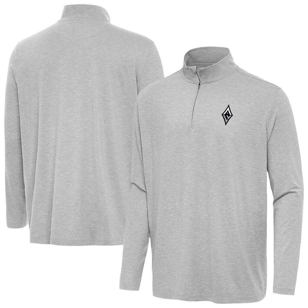 Las Vegas Aces Antigua Hunk Quarter-Zip Top - Heather Gray