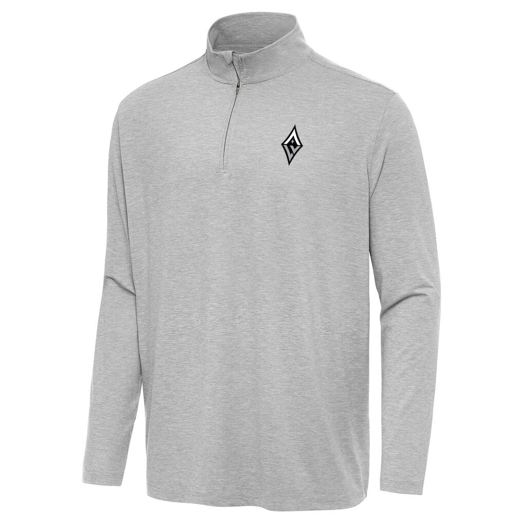 Las Vegas Aces Antigua Hunk Quarter-Zip Top - Heather Gray