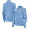 Atlanta Dream Antigua Women's Crush Quarter-Zip Fleece Sweatshirt - - Front View