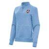 Atlanta Dream Antigua Women's Crush Quarter-Zip Fleece Sweatshirt - - Side View