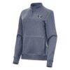 Dallas Wings Antigua Women's Crush Quarter-Zip Fleece Sweatshirt - - Side View