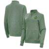 Seattle Storm Antigua Women's Crush Quarter-Zip Fleece Sweatshirt - - Front View