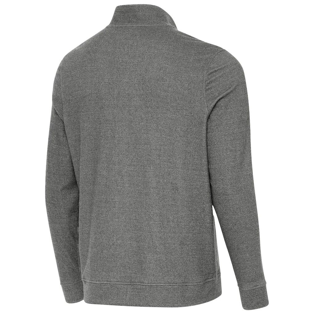 Las Vegas Aces Antigua Subtle Quarter-Zip Top - Heather Black