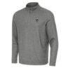 Las Vegas Aces Antigua Subtle Quarter-Zip Top - Heather Black - Side View
