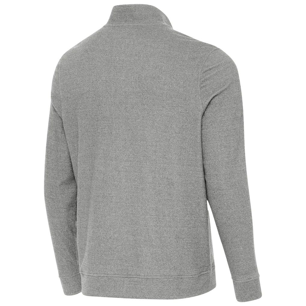 Dallas Wings Antigua Subtle Quarter-Zip Top - Heather Gray