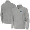 Dallas Wings Antigua Subtle Quarter-Zip Top - - Front View