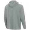 Washington Mystics Antigua Spikes Raglan Quarter-Zip Hoodie - Heather Gray - Detail View