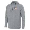 Connecticut Sun Antigua Spikes Raglan Quarter-Zip Hoodie - Heather Gray - Side View
