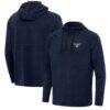 Dallas Wings Antigua Spikes Raglan Quarter-Zip Hoodie - - Front View