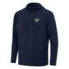 Dallas Wings Antigua Spikes Raglan Quarter-Zip Hoodie - - Side View