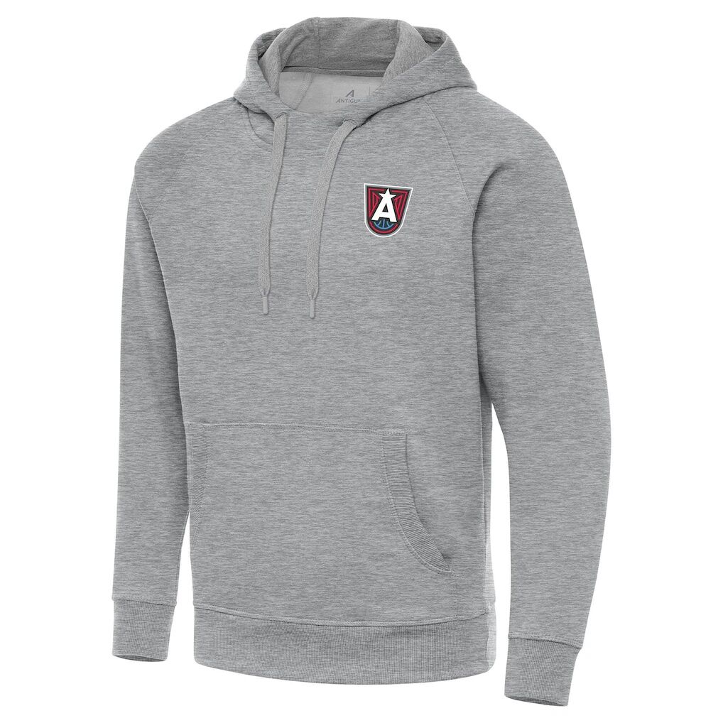 Atlanta Dream Antigua Big & Tall Victory Raglan Pullover Hoodie - Heather Gray