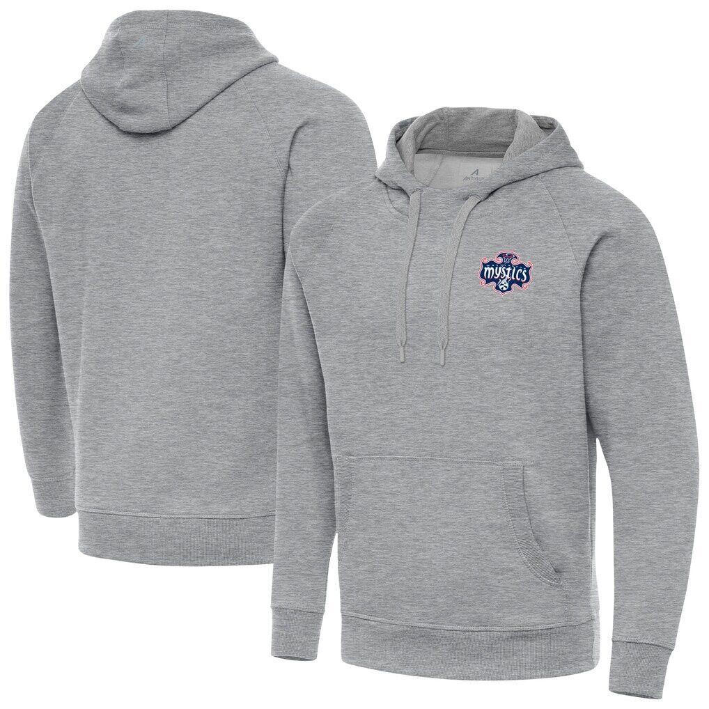 Washington Mystics Antigua Big & Tall Victory Raglan Pullover Hoodie - Heather Gray