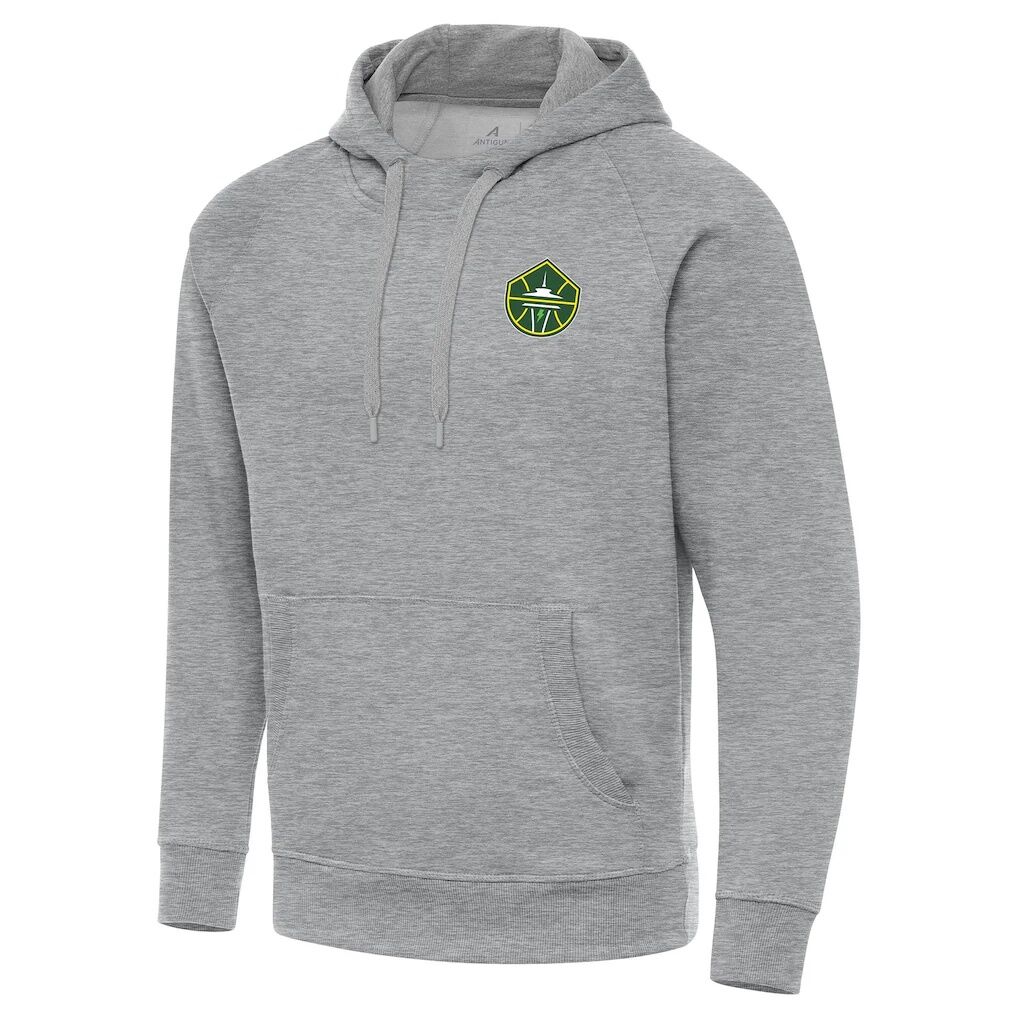 Seattle Storm Antigua Big & Tall Victory Raglan Pullover Hoodie - Heather Gray