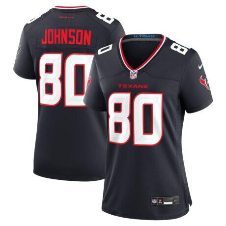 Andre Johnson Houston Texans Nike Women's Team Retired Player Game Jersey - Navy - Front View