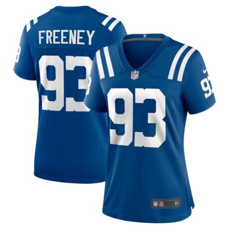Dwight Freeney Indianapolis Colts Nike Women's Team Retired Player Game Jersey - - Front View