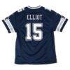 Ezekiel Elliott Dallas Cowboys Nike Youth Game Jersey - Navy - Detail View