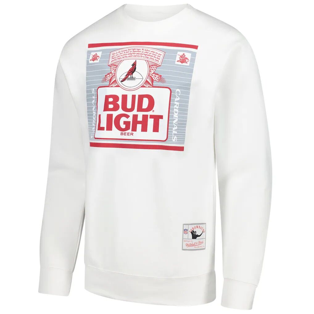 Arizona Cardinals Mitchell & Ness x Bud Light The Crest Pullover Sweatshirt
