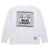 Pittsburgh Steelers Mitchell & Ness x Bud Light The Crest Pullover Sweatshirt - White - Side View