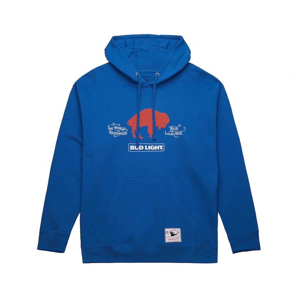 Buffalo Bills Mitchell & Ness NFL x Bud Light Vintage Pullover Hoodie - Royal
