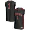 #1 Arkansas Razorbacks GameDay Greats Unisex Lightweight Basketball Fashion Jersey - Black - Front View