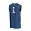 #1 Bucknell Bison GameDay Greats Unisex Lightweight Basketball Fashion Jersey - Blue - Detail View
