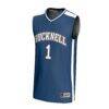 #1 Bucknell Bison GameDay Greats Unisex Lightweight Basketball Fashion Jersey - Blue - Side View