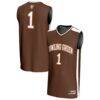 #1 Bowling Green St. Falcons GameDay Greats Unisex Lightweight Basketball Fashion Jersey - Brown - Front View