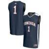 #1 Gonzaga Bulldogs GameDay Greats Unisex Lightweight Basketball Fashion Jersey - Navy - Front View