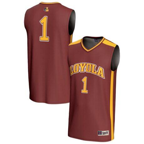#1 Loyola Chicago Ramblers GameDay Greats Unisex Lightweight Basketball Fashion Jersey - - Front View
