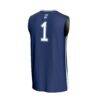 #1 Creighton Bluejays GameDay Greats Youth Lightweight Basketball Fashion Jersey - Blue - Detail View