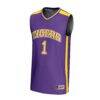 #1 LSU Tigers GameDay Greats Youth Lightweight Basketball Fashion Jersey - Purple - Side View