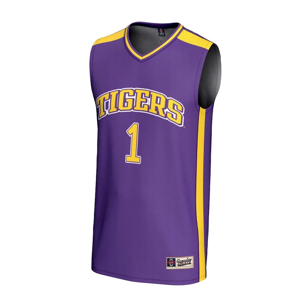 #1 LSU Tigers GameDay Greats Youth Lightweight Basketball Fashion Jersey