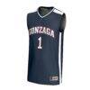 #1 Gonzaga Bulldogs GameDay Greats Youth Lightweight Basketball Fashion Jersey - Navy - Side View