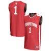#1 Houston Cougars GameDay Greats Youth Lightweight Basketball Fashion Jersey - Red - Front View
