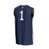 #1 Georgia Southern Eagles GameDay Greats Youth Lightweight Basketball Fashion Jersey - Blue - Detail View