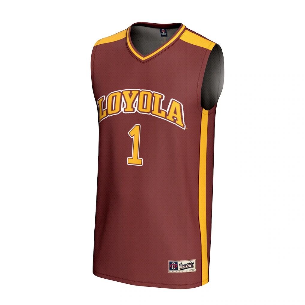 #1 Loyola Chicago Ramblers GameDay Greats Youth Lightweight Basketball Fashion Jersey - Maroon